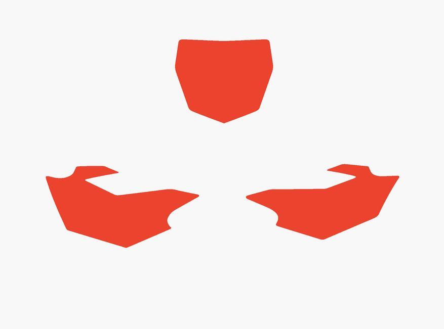 RED BACKGROUNDS YAMAHA YZ250F 2014-2018, YZ450F 2014-2017