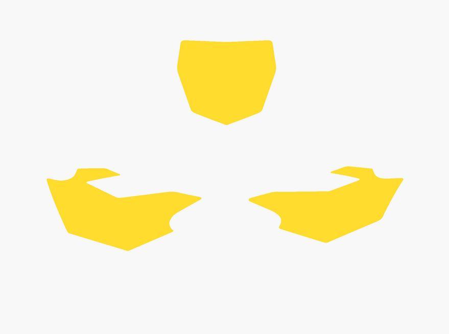 YELLOW BACKGROUNDS YAMAHA YZ250F 2014-2018, YZ450F 2014-2017