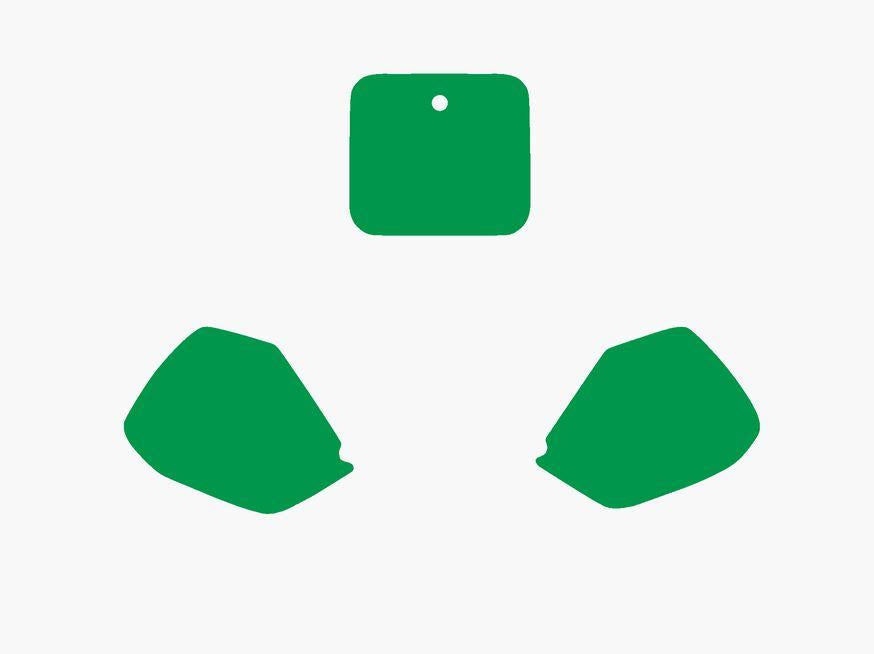 GREEN BACKGROUNDS HONDA CR125 91-92, CR250 90-91, CR500 91-02