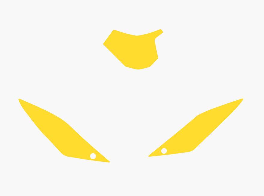 YELLOW BACKGROUNDS GAS GAS EC 125-300 2010-2011, EC-F 250-450 2010-2013