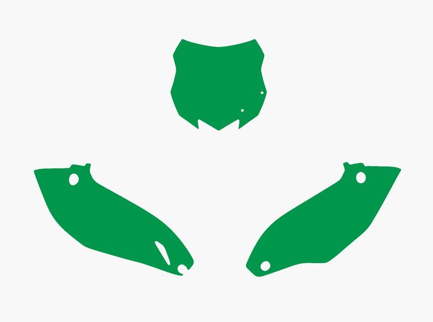 GREEN BACKGROUNDS KAWASAKI KX250F 2013-2016, KX450F 2013-2015