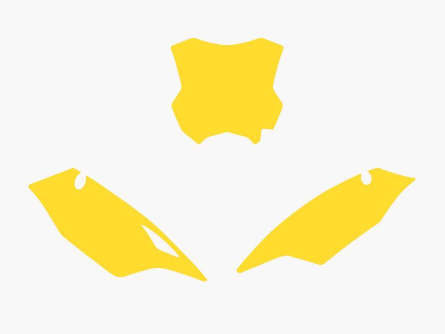 YELLOW BACKGROUNDS KAWASAKI KX250F 2017-2019, KX450F 2016-2018