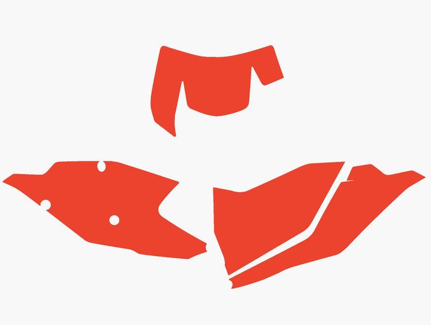 RED BACKGROUNDS KTM EXC 125-250 2017-2019, EXC-F 250-450 2017-2019