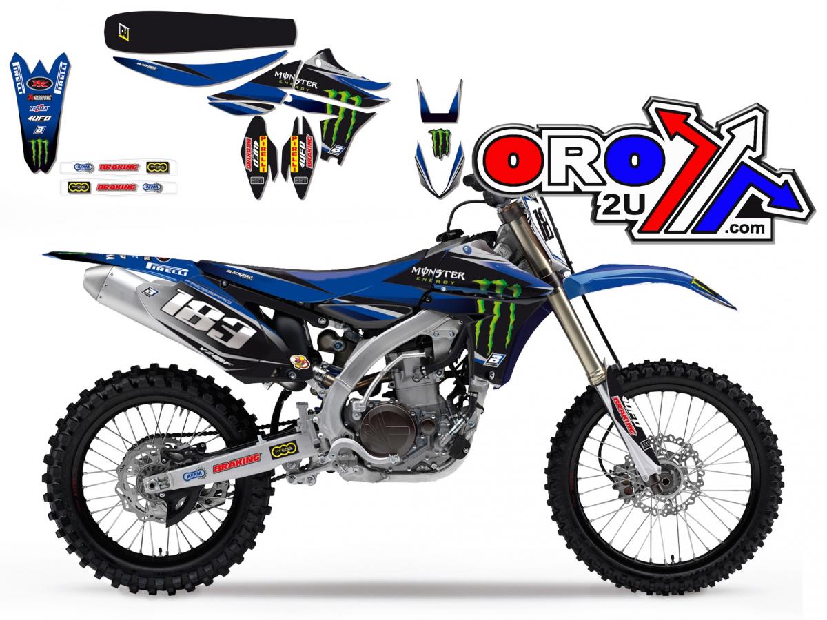 YAMAHA YZ-F450 2010-2013 MONSTER ENERGY FULL TEAM KIT, BLACKBIRD