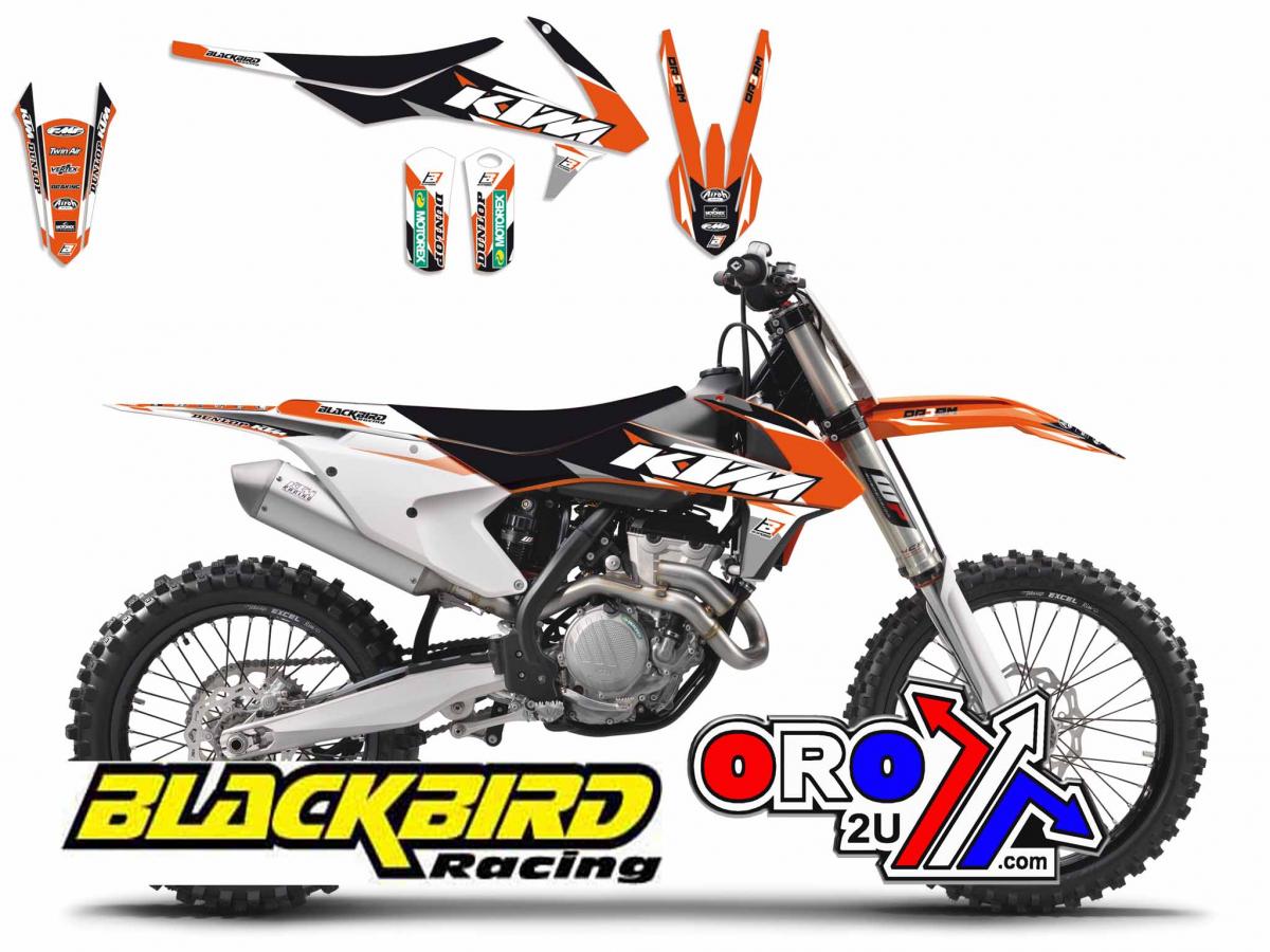KTM SX/SXF 16-18, EXC 16-19 DREAM-3 FULL TEAM KIT, BLACKBIRD