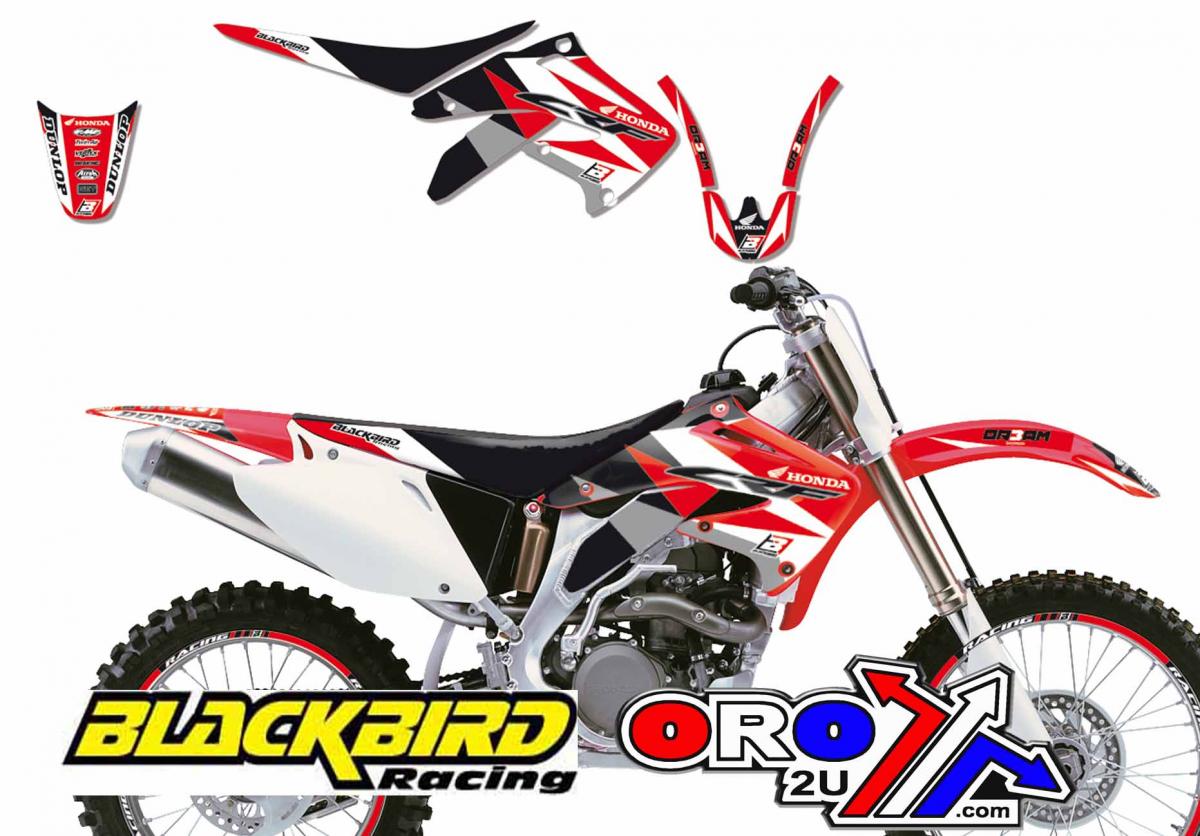 HONDA CRF450R 2002-2004 DREAM 3 DECAL KIT, BLACKBIRD