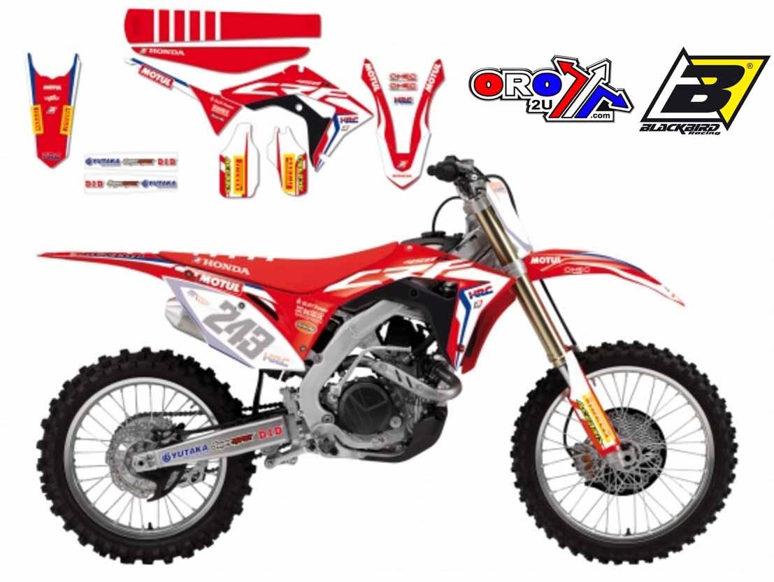 HONDA CRF250R 2018-2021, CRF450R 2017-2020 TEAM HRC FULL KIT, BLACKBIRD