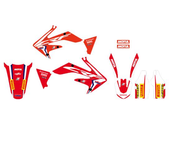 HONDA CRF450R 2005-2008 Replica Team HRC DECAL KIT, BLACKBIRD