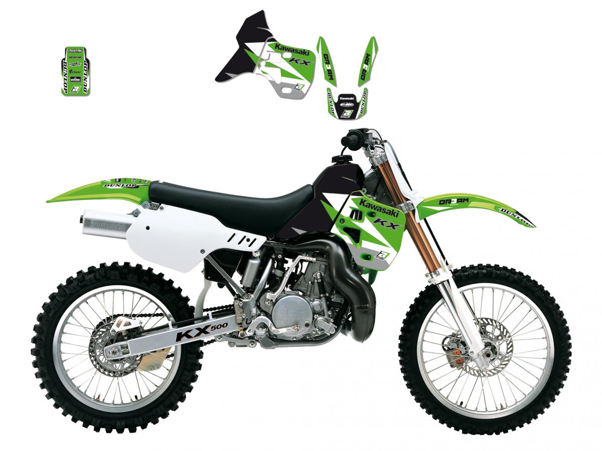 KAWASAKI KX500 1988-2004, DREAM 3 DECAL KIT