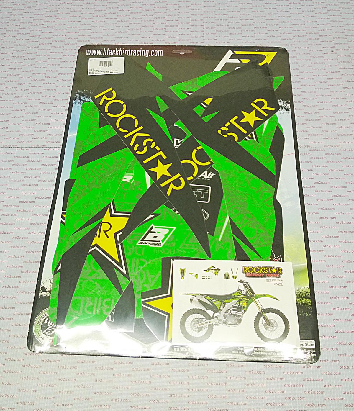 KAWASAKI KX-F250 2013-2016, ROCKSTAR ENERGY DECAL KIT