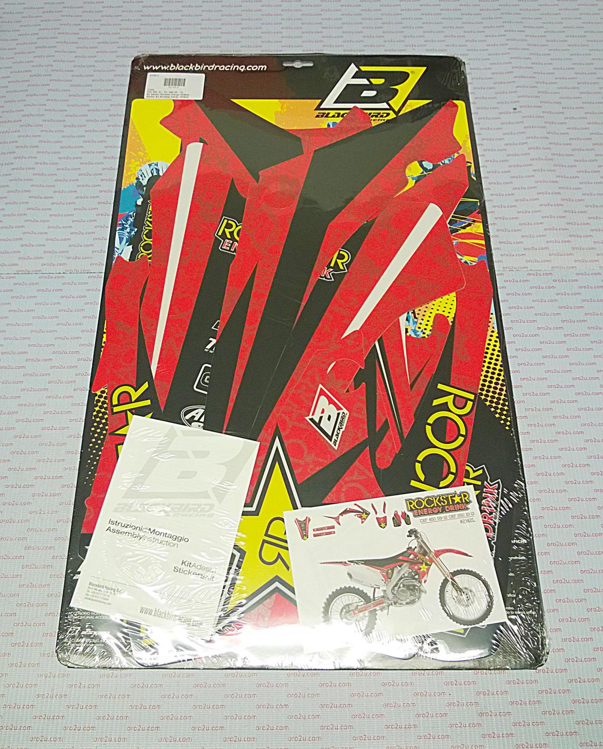 HONDA CRF250R 10-13, CRF450R 2009-2012, ROCKSTAR ENERGY DECAL KIT