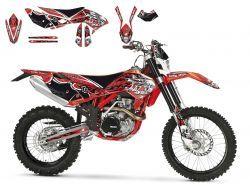 BETA RR 350-480 2010-2012 TRIBAL SKULL 2, DECAL KIT