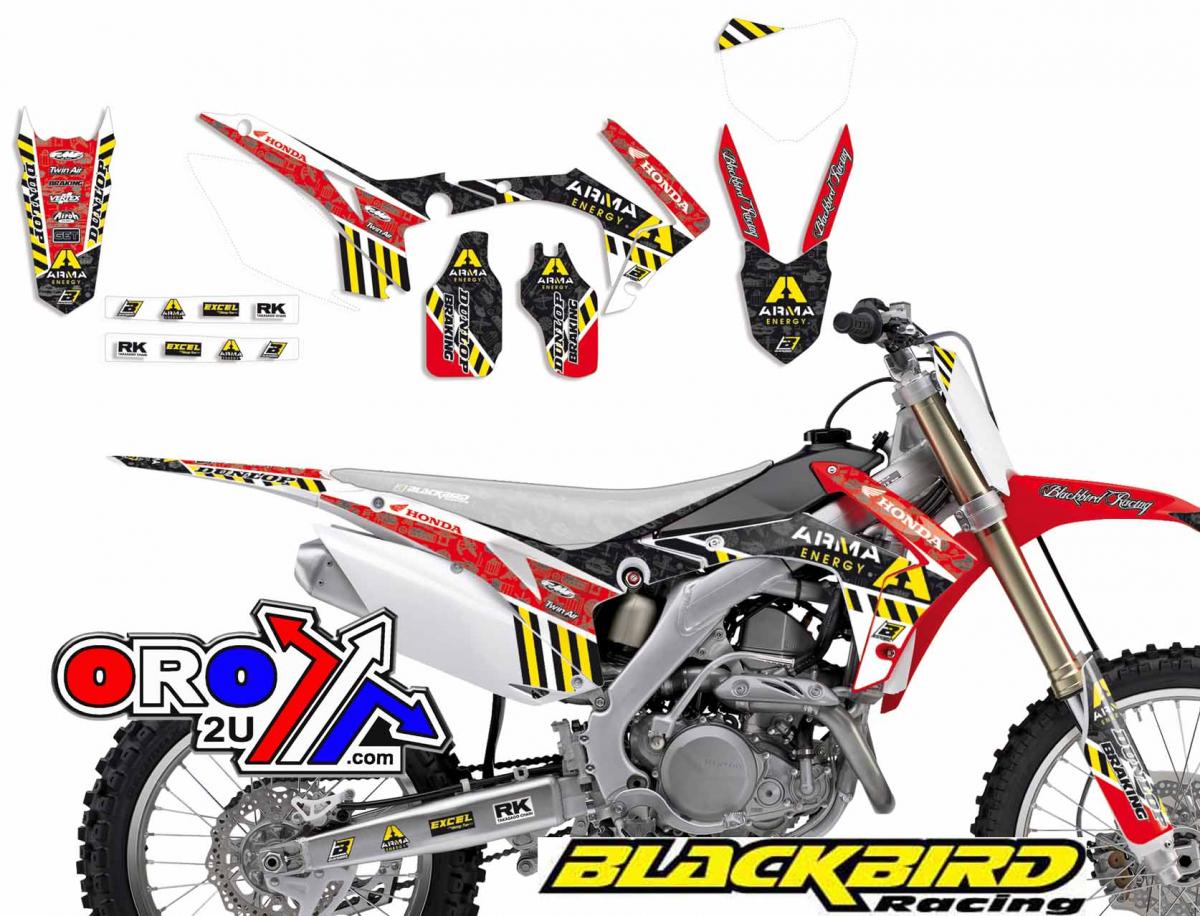 HONDA CRF250R 14-17, CRF450R 13-16, ARMA ENERGY DECAL KIT