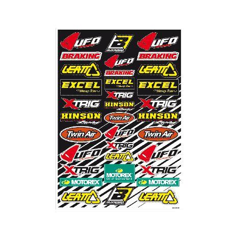 MOTORCYCLE LOGO STICKER SHEET
