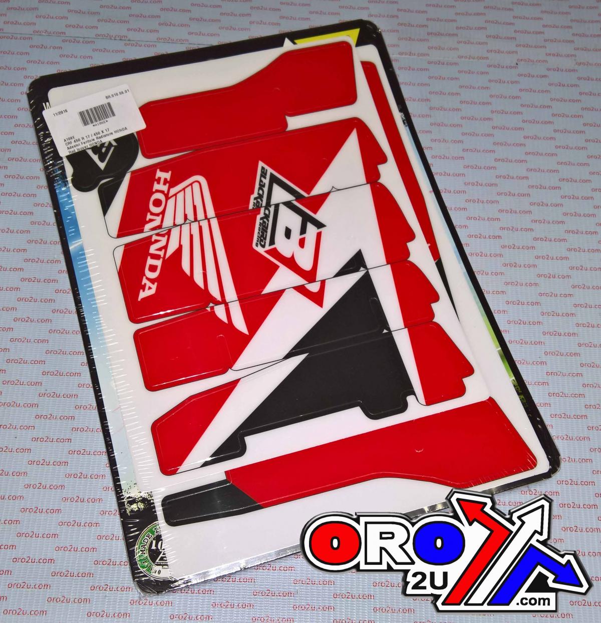 RAD LOUVER DECAL HONDA CRF450R 2017-2020, CRF450X 2017-2024