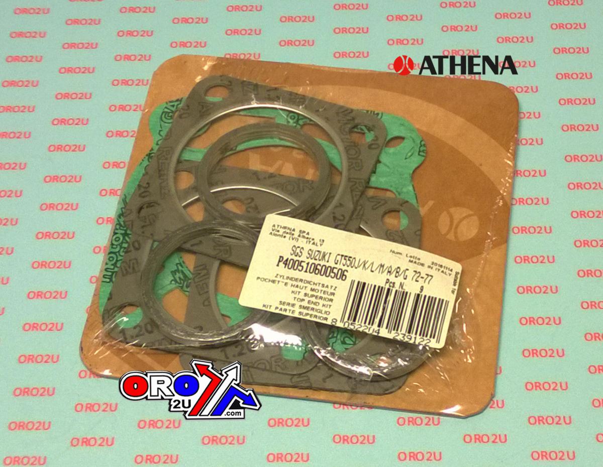 ATHENA TOP END GASKET SET SUZUKI GT550 1972-1977
