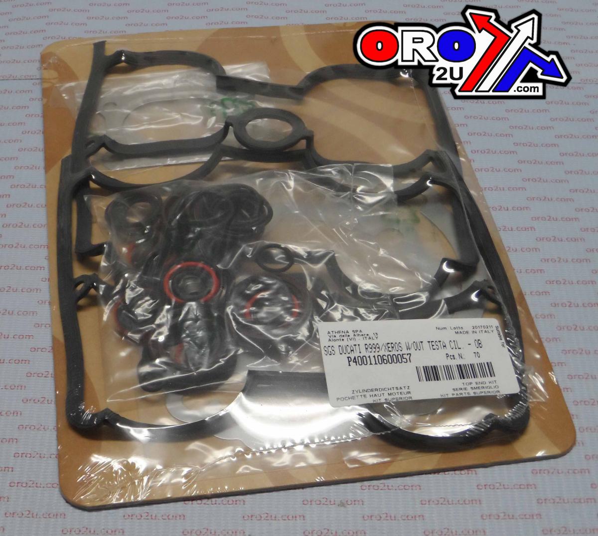 ATHENA TOP END GASKET SET DUCATI 999R 2005-2006