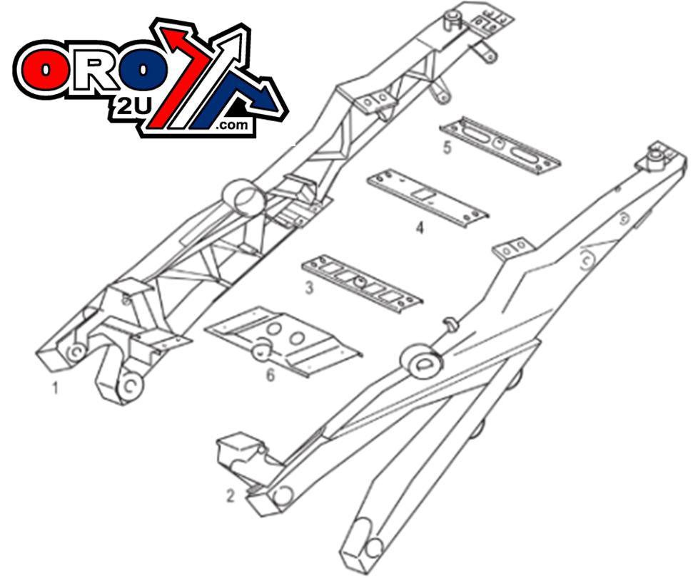 SUB FRAME KIT SUZUKI GSX-R 600 08-09, GSX-R 750 08-09