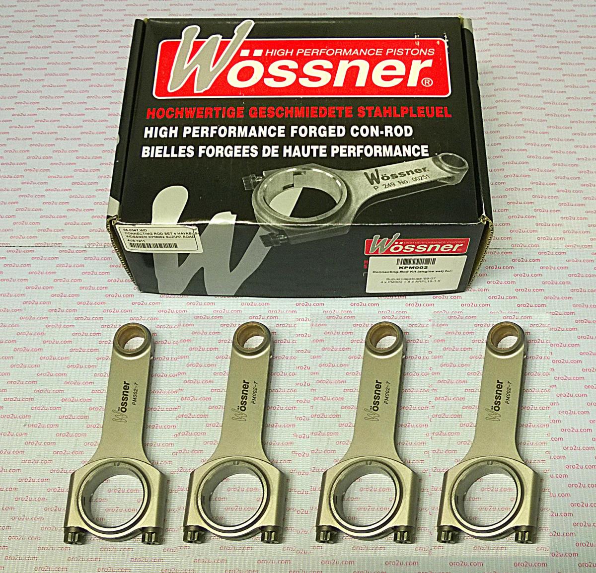 WOSSNER CON ROD SET 4, SUZUKI GSX1300R HAYABUSA 1999-2007