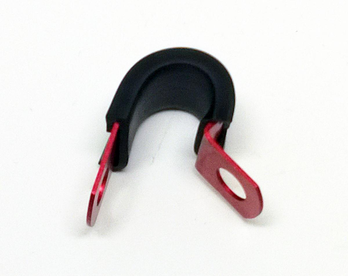 CUSHION TUBE CLAMP RED, HOSE BRAKE CLUCH CLAMP / P CLIP