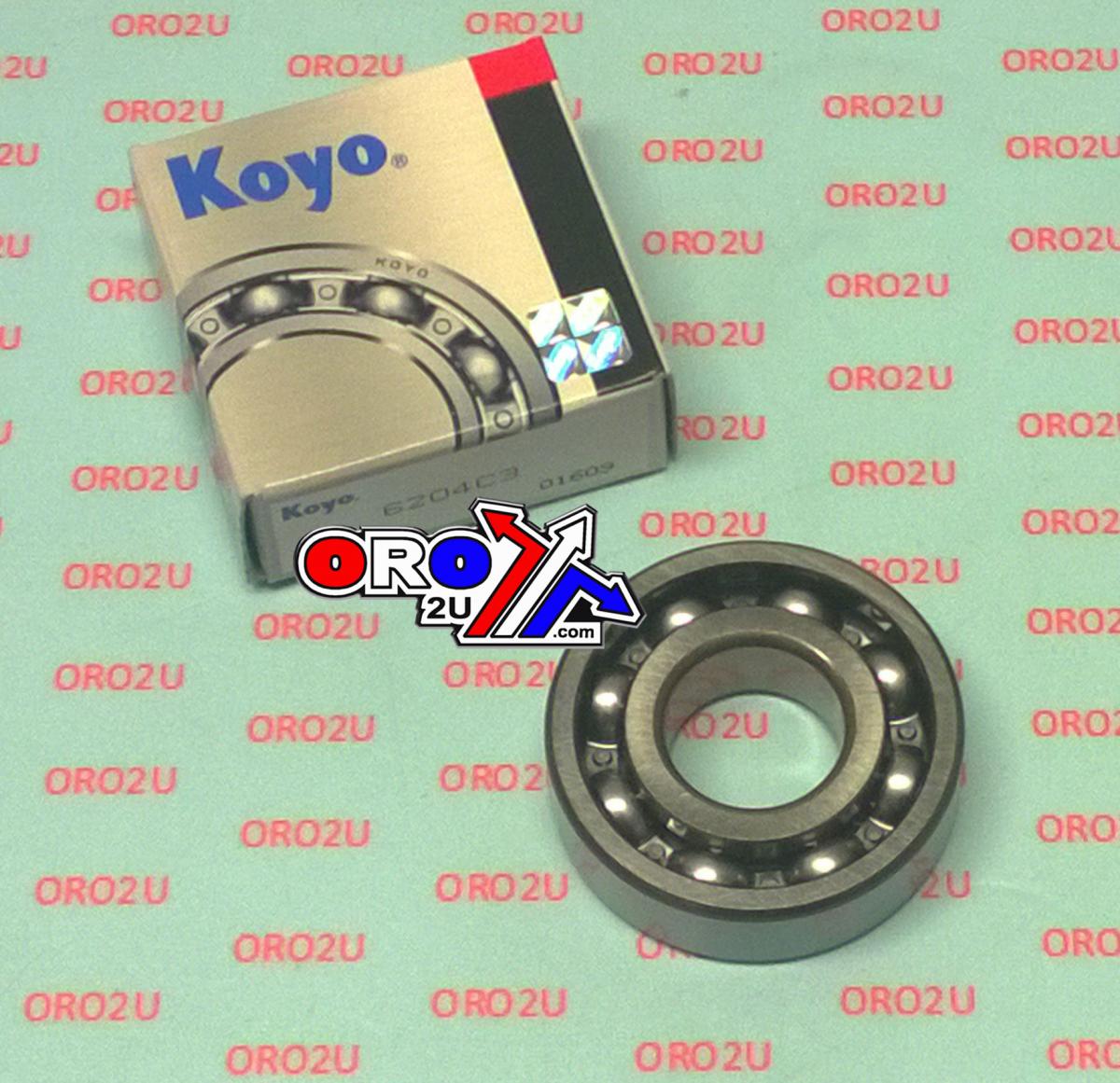 KOYO BEARING 6204 C3 OPEN , 20x47x14, MADE IN JAPAN