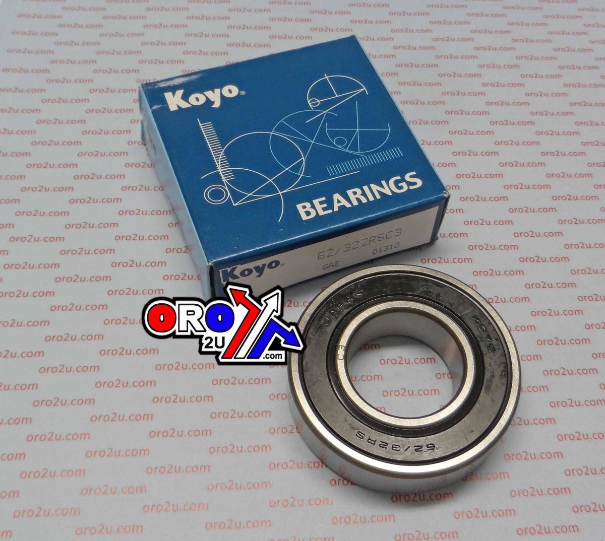 KOYO BEARING 62/32 C3 2RS 32x65x17mm