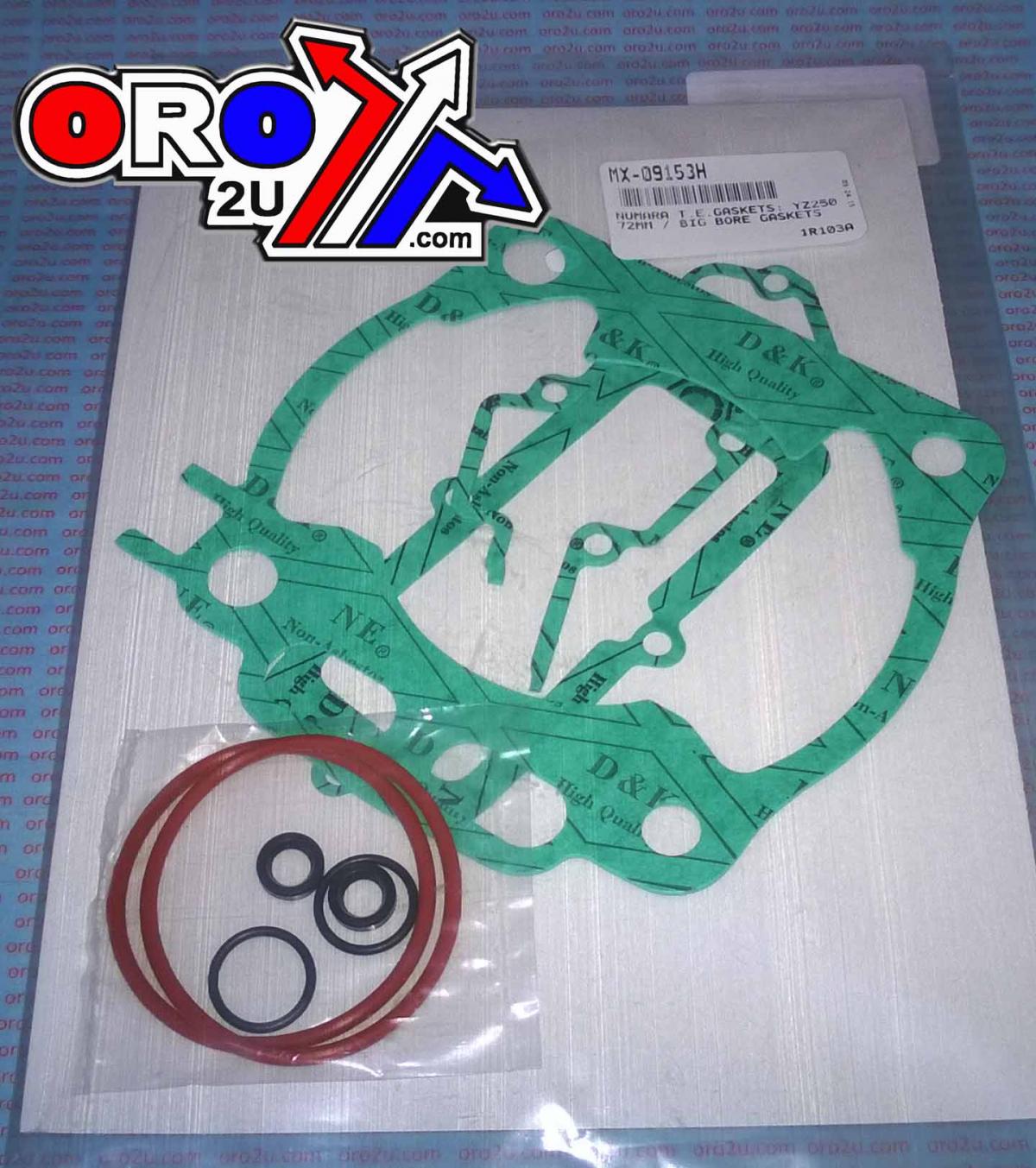 TOP END GASKET KIT YAMAHA YZ250 1999-2015, 72mm BIG BORE