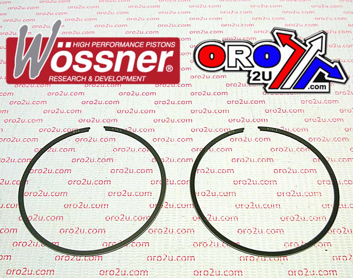 WOSSNER PISTON RINGS 74.5mm POLARIS 300 ATV 1994-2000