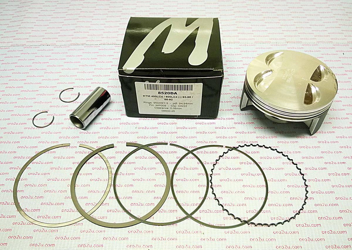 WOSSNER 95mm PISTON KIT A, KTM LC4 400 93-96, 600 88-92