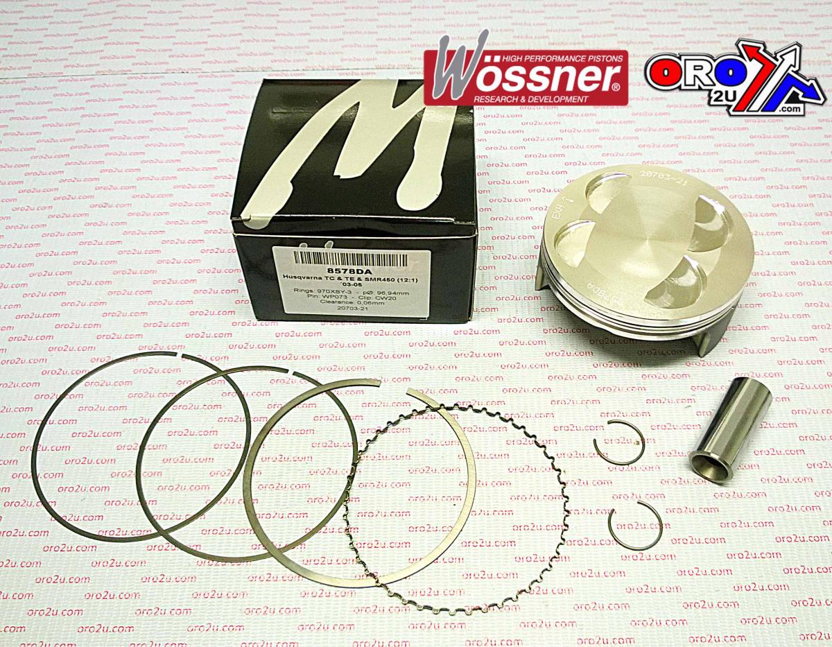 PISTON KIT 03-05 HUS 450 97.00 8578DB WOSSNER HUSQVARNA