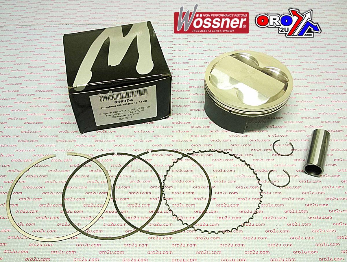 PISTON 04-09 HUSABERG 450 100 WOSSNER 8593DB FORGED KIT