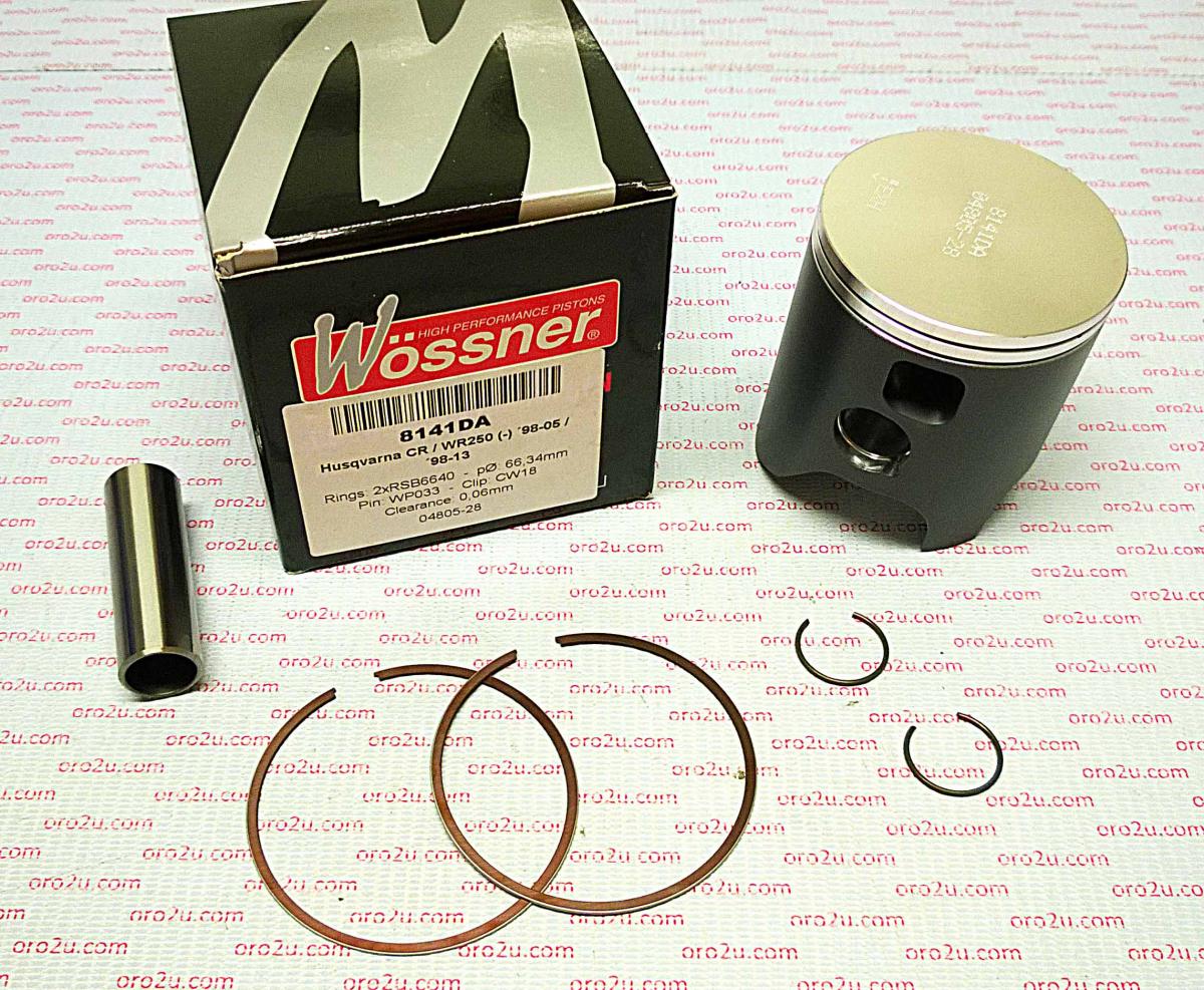 PISTON KIT 98-12 CR250 WR250 WOSSNER KIT 8141DC HUSQVARNA