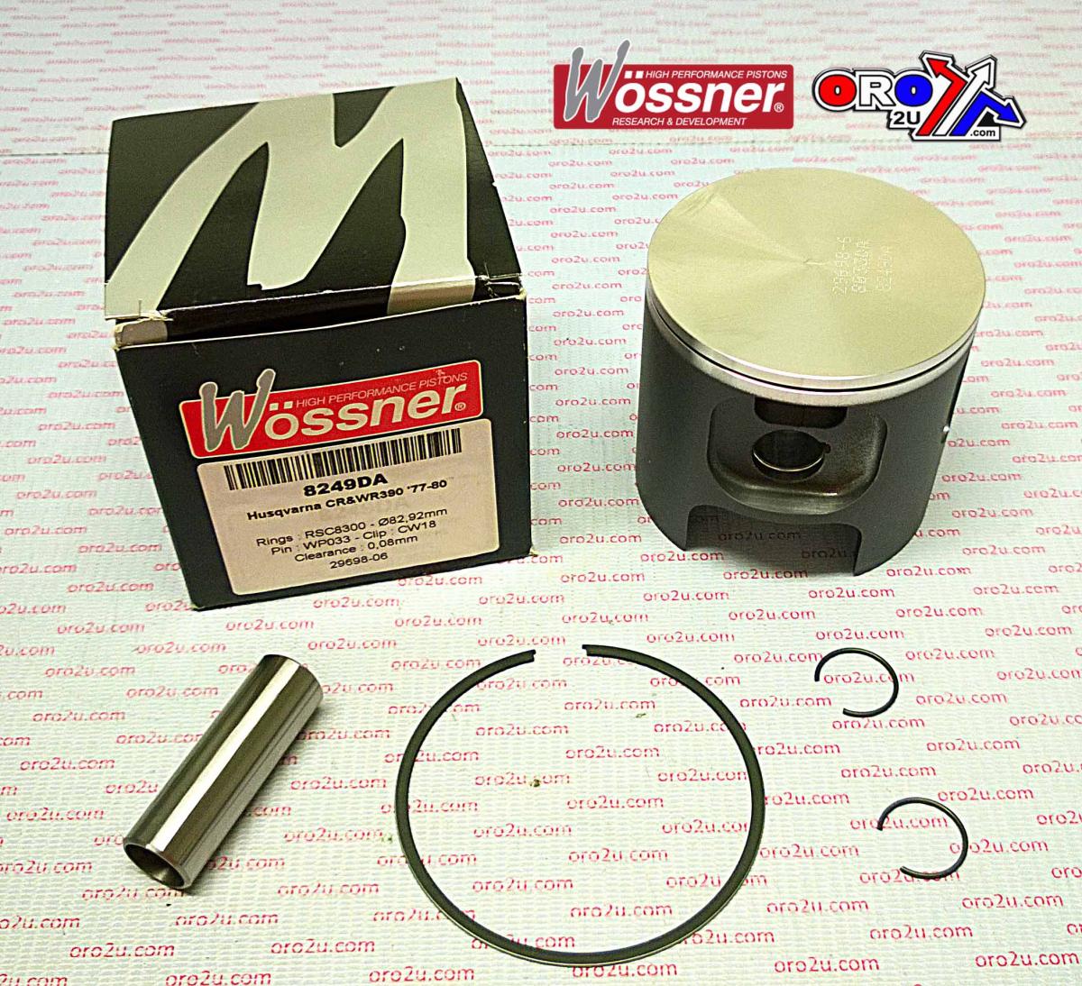 WOSSNER 85mm PISTON KIT HUSQVARNA CR/WR 390 1977-1980