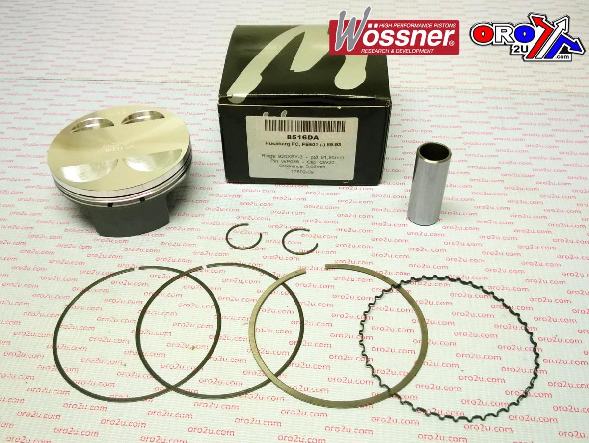 WOSSNER 91.96mm FORGED PISTON KIT B, HUSABERG FC/FE 501 1989-1993