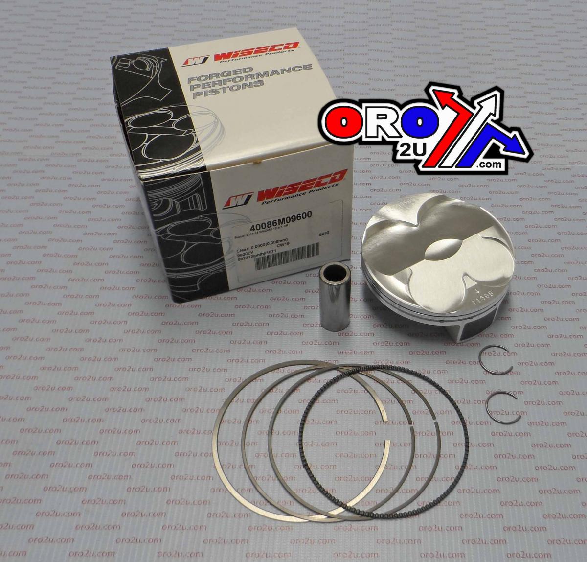 WISECO 96mm PISTON KIT SUZUKI RM-Z450 13-25, 12.5:1 Comp, ArmorGlide