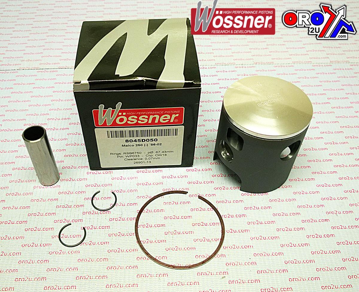 WOSSNER 69mm FORGED PISTON KIT MAICO 250 1986-2002