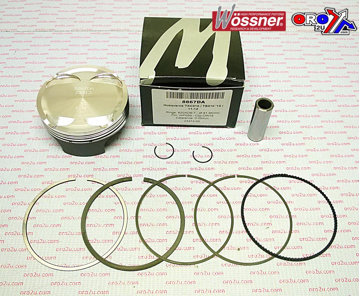 WOSSNER 82mm FORGED PISTON KIT A, HUSQVARNA TC310 11-12, TE310 11-12, TXC310 12