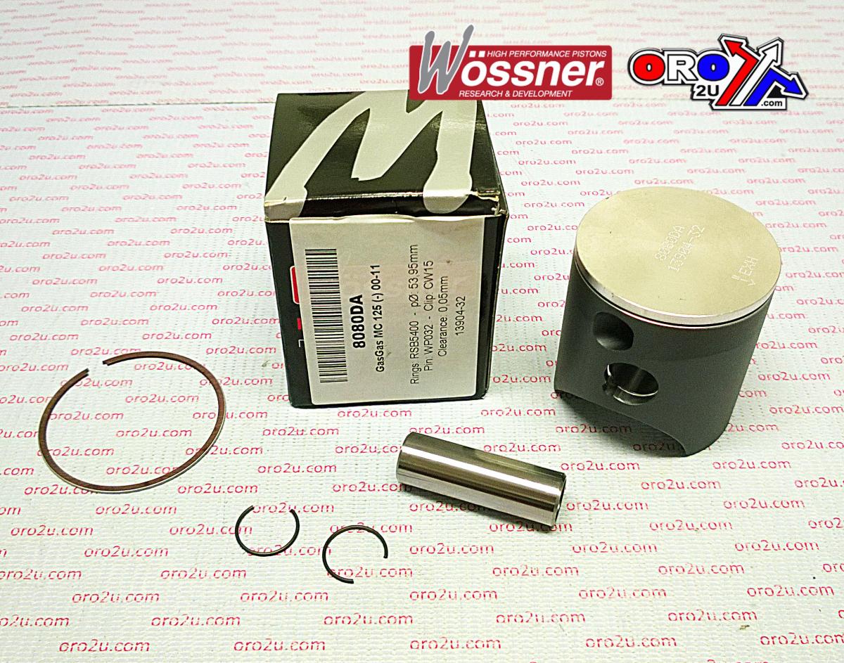 PISTON KIT 03-11 MC125 54.00 WOSSNER GASGAS 8080DC