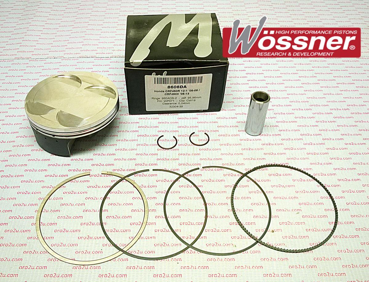 PISTON KIT 05-08 CRF450 96mm FORGED WOSSNER KIT 8608DC