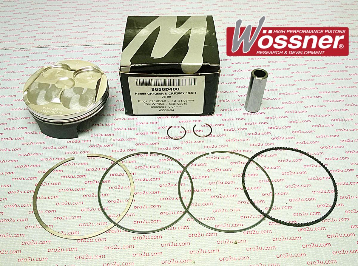 PISTON KIT 96-09 TTR250 74.00 FORGED WOSSNER 8646D100