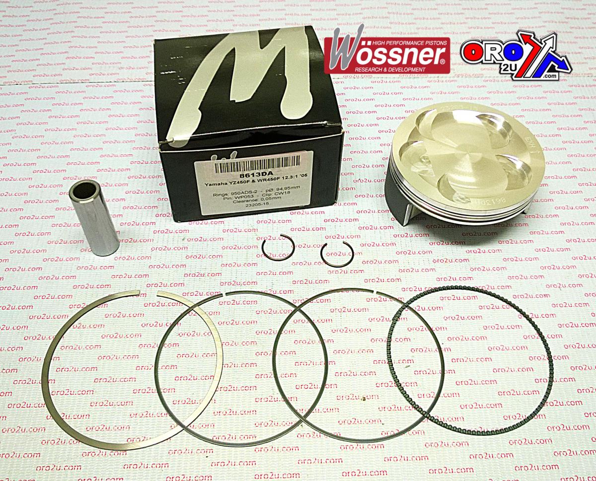 WOSSNER 94.96mm FORGED PISTON KIT B, YAMAHA YZ450F 2005, WR450F 2005