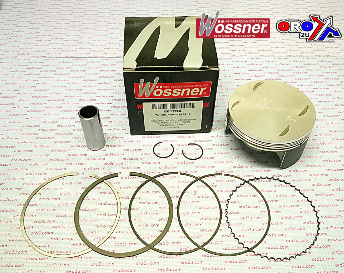 WOSSNER 100mm FORGED PISTON KIT A, YAMAHA XT660R/X/Z, MT-03 (660) 06-11