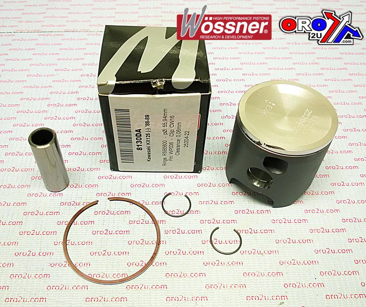 PISTON KIT 88-89 KX125 56.50 FORGED WOSSNER 8130D050