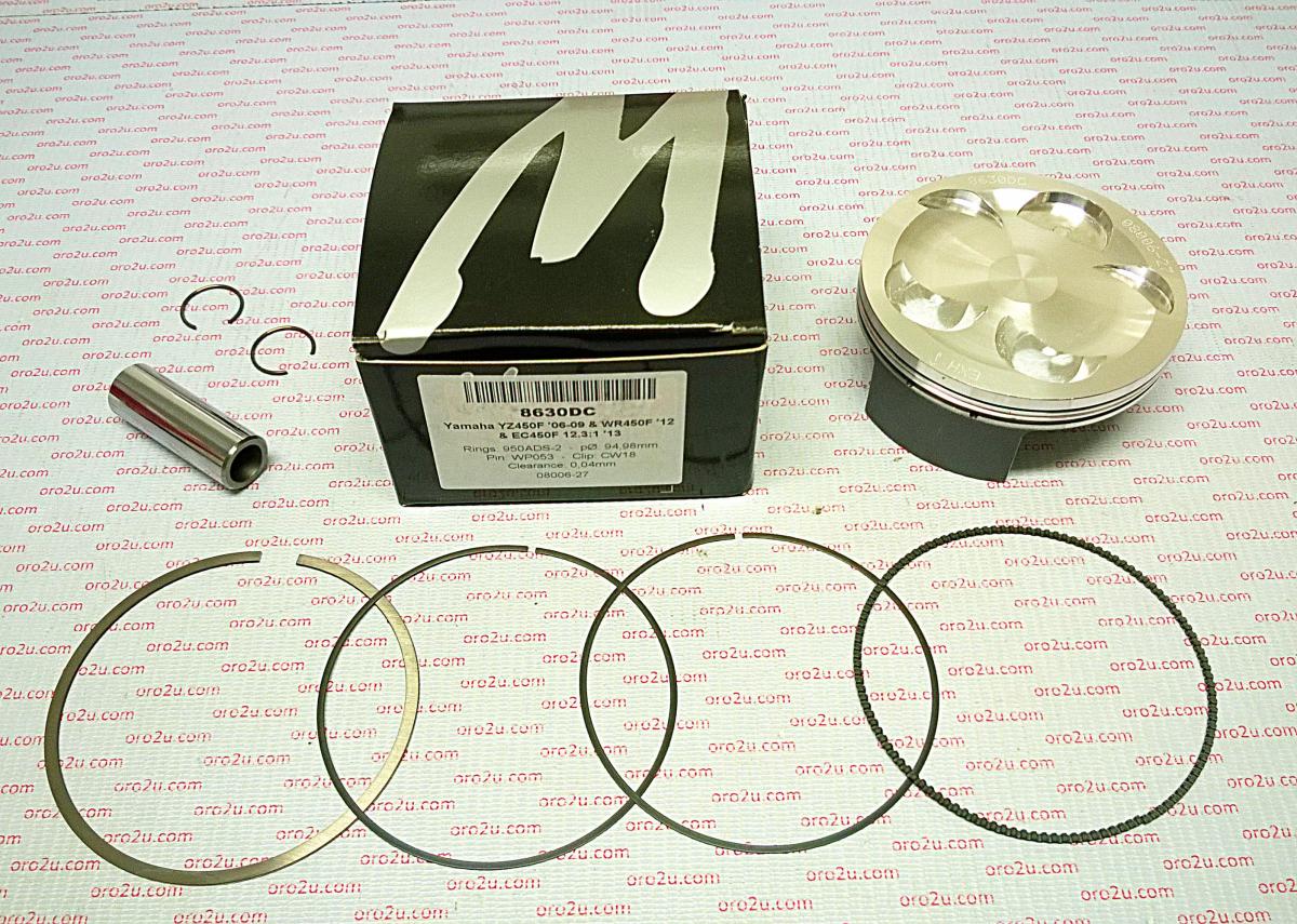 WOSSNER 95mm PISTON KIT B YAMAHA YZ450F 03-09, WR450F 03-15, GAS GAS EC450 13-15