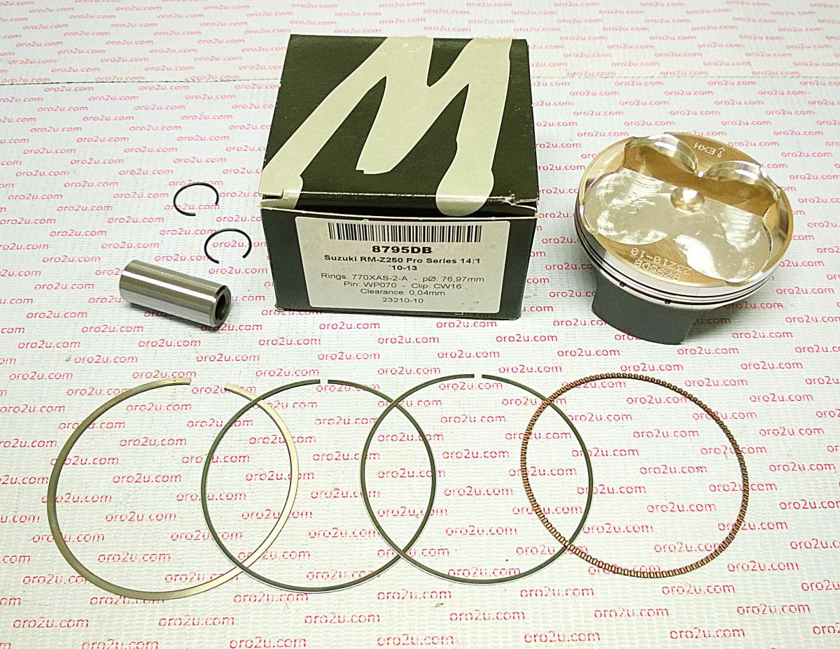 PISTON KIT 10-14 RMZ250 77 HC COMP 14:1 WOSSNER 8795DA