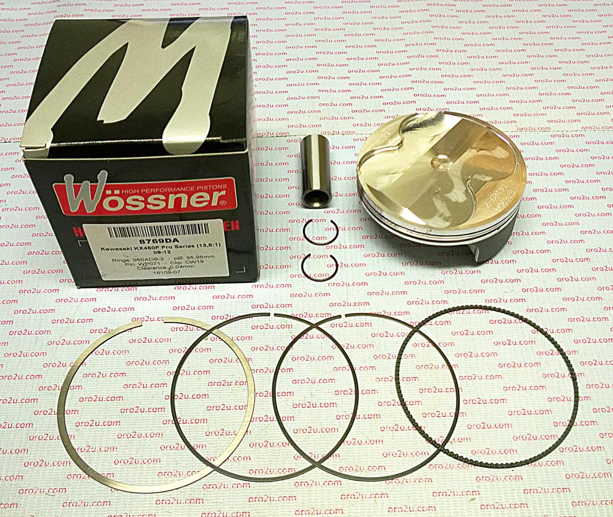 WOSSNER 96mm HC FORGED PISTON KIT C, KAWASAKI KX450F 2009-2012