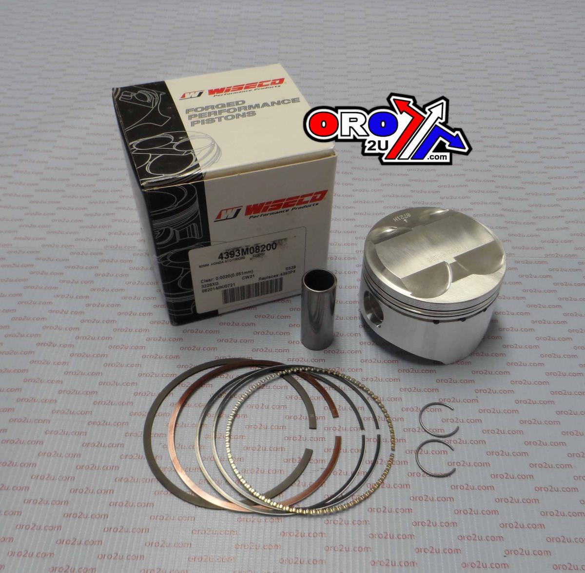 WISECO 82mm PISTON KIT HONDA ATC350 1985-1986, TRX350 1985-1989