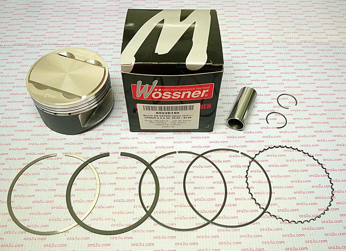 WOSSNER 95mm FORGEDPISTON KIT SUZUKI DR600 85-89, DR650R/S 90-95, SP600 85-89