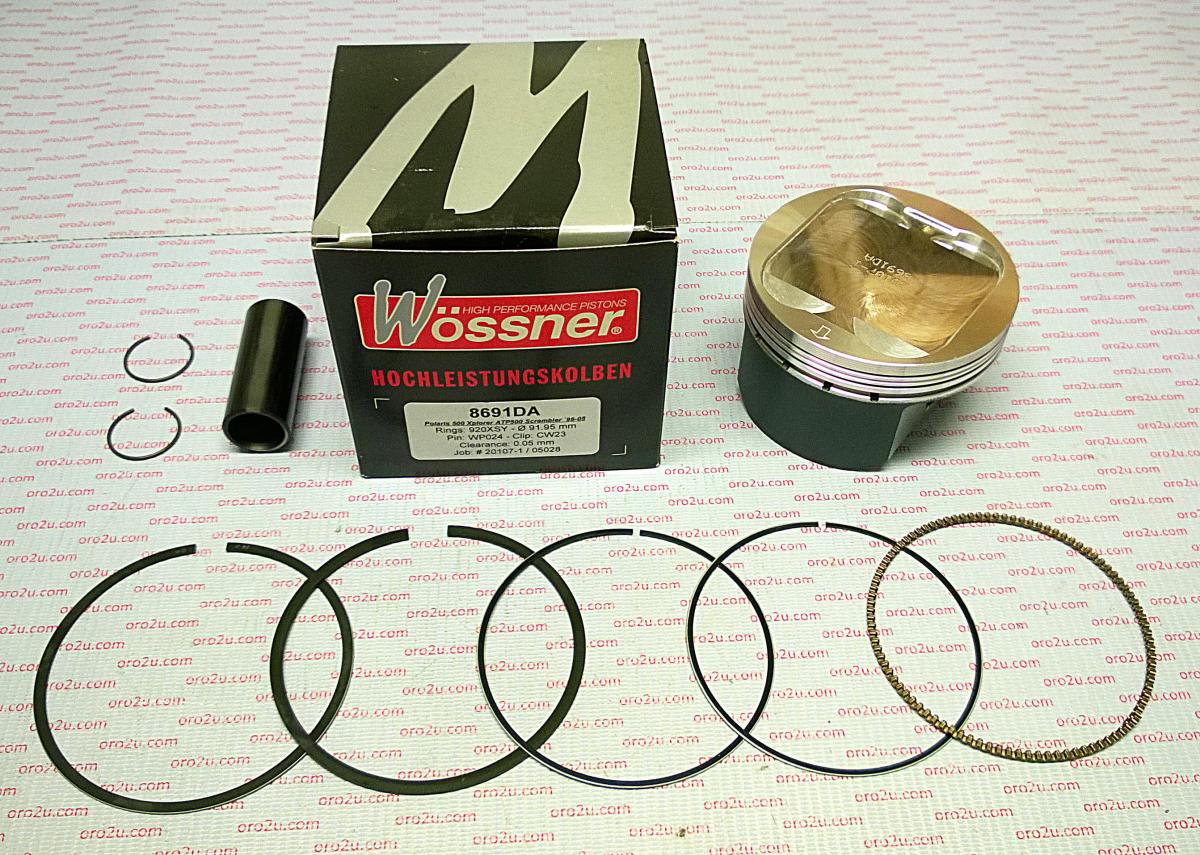 PISTON KIT POLARIS 500 92.50 FORGED WOSSNER 8691D050
