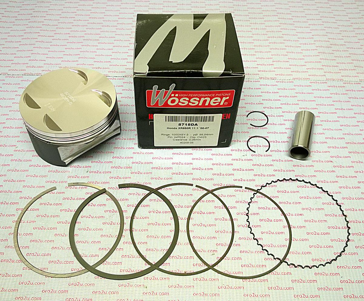 WOSSNER 100mm FORGED HC PISTON KIT B, HONDA XR650R 2000-2007
